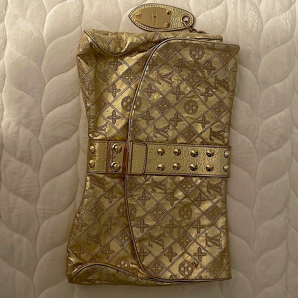 Louis Vuitton Gold Monogram Clutch